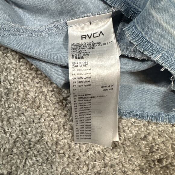 RVCA womens Denim Dress With Pockets size Medium - Picture 4 of 11